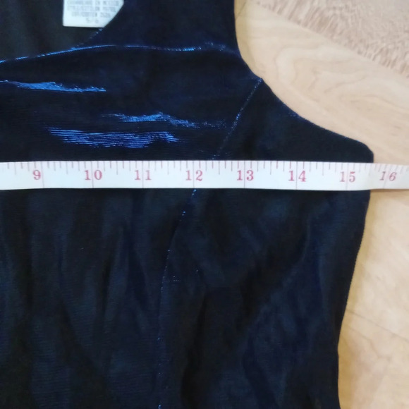 Fit & Flare Dress Shimmer Blue Black Iridescent Be Smart Size 5/6 Fairy HOCO - Picture 12 of 12